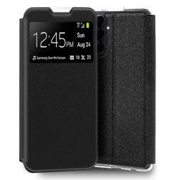 Cool Funda Flip Cover Liso Negro para Samsung A556 Galaxy A55 5G