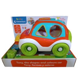 Coche Actividades Tony, Formas y Colores Baby Arrastre - Clementoni