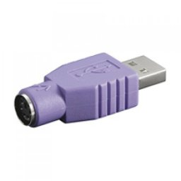 Goobay Adaptador PS/2 a USB Macho/Hembra Morado