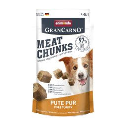 animonda Gran Carno Meat Chunks small snacks para perros - Pavo puro (60 g)