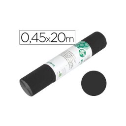 Rollo adhesivo liderpapel unicolor negro mate rollo de 0,45 x 20 m