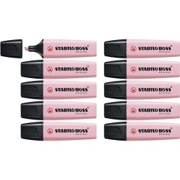 STABILO Boss Original Pastel 10 Marcadores Fluorescentes Rosa