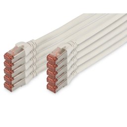 Digitus Cable de Red S-FTP Cat. 6 LSZH 5m Blanco 10 Unidades