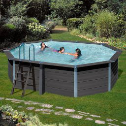 Piscina composite Gre Avantgarde ovalada - 524 x 386 con proyector LED