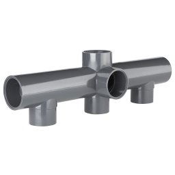 Colector para baterías de válvulas en PVC - Ø 63
