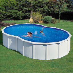 Piscina Gre Varadero en ocho acero chapa blanca - 500 x 340