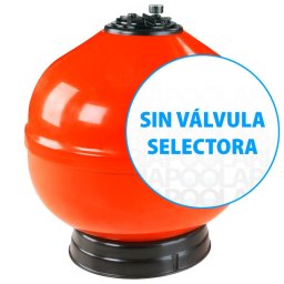 Filtro vesubio lateral astralpool depuradora piscina - Ø 450 mm - salidas 1½'' - Sin válvula