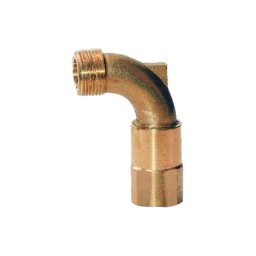 Codo giratorio para llave en bronce - ¾"