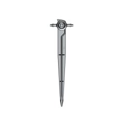 Gotero autocompensante interlínea con estaca 4 l/h negro bolsa 25 uds.