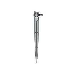 Gotero autocompensante con estaca 4 l/h negro (bolsa 25 uds.)