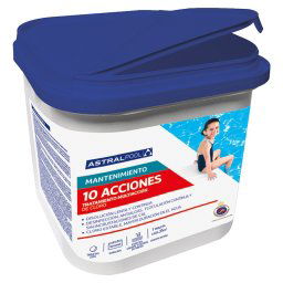 Tabletas multiacción Action 10 AstralPool - Pack 4 x 5 kg - 0% ácido bórico