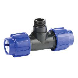 Te polietileno mixta rosca macho - Ø 40 x 1½" x 40