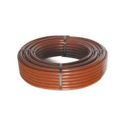 Tubería gotero autocompensante integrado riego goteo marrón - 50 m, 50 cm distancia entre goteros