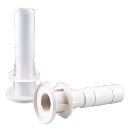 Pasamuros en ABS piscina liner y prefabricada AstralPool - Ant. 2" hembra - Post. Ø 50 mm int. y 2" macho ext.