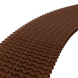 Módulo rejilla transversal marrón para curvas AstralPool - alto 22 mm, ancho 245 mm