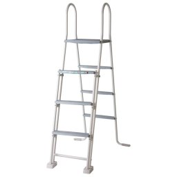 Escalera de seguridad con plataforma 120-132 cm gre es1213