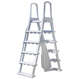 Escalera de seguridad premium 2x4 peldaños gre l4pl
