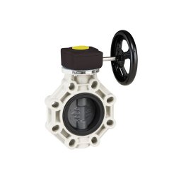 Válvula de mariposa PVC Cepex Serie Industrial con reductor - Ø 250-280 - EPDM
