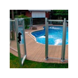 Módulo de 1,25 m con puerta para valla piscinas Flash Transparent