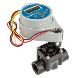 Programador autónomo a pilas Hunter Node - 1 estación con electroválvula 1" + solenoide 9V