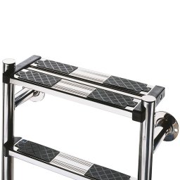 Escalera partida parte inferior con peldaño seguridad astralpool - 2 peldaños + peldaño de seguridad