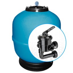 Filtro ice astralpool depuradora piscina - Ø 900 mm - salidas 2" - Con válvula bayoneta