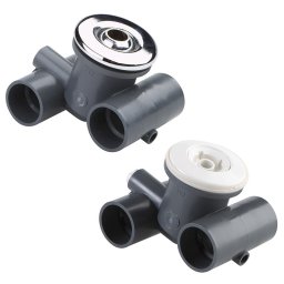 Jet 1¼" con dispositivo de retorno AstralPool - Frontal bronce cromado