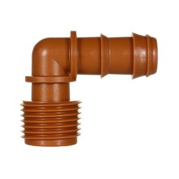 Codo mixto Ø16 mm rosca macho riego por goteo (bolsa 50 uds.) - ¾"