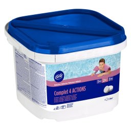 Cloro multifunción 4 acciones pastillas 250g Gre - Pack 4 x 3 kg