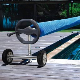 Pack manta térmica verano + enrollador piscinas 12x6 m