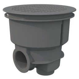 Sumidero norm abs rejilla plana piscina hormigón astralpool - Gris claro