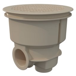 Sumidero norm abs rejilla plana piscina hormigón astralpool - Beige