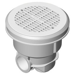 Sumidero norm abs rejilla plana piscina liner prefabricada astralpool - Blanco