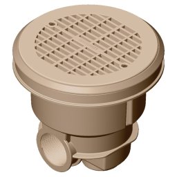 Sumidero norm abs rejilla plana piscina liner prefabricada astralpool - Beige
