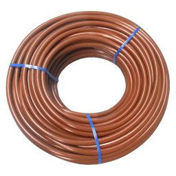 Microtubo flexible riego por goteo marrón 6x4 mm (bobina 25 o 50 m) - 25 m