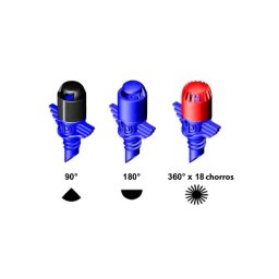 Microdifusor maxi dos piezas microrriego (bolsa 100 uds.) - 360º