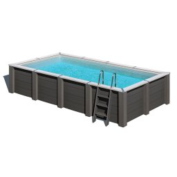 Piscina composite Gre Avantgarde Nova rectangular 595x315 - Sin foco proyector LED