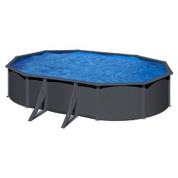 Piscina Gre Anthracite ovalada altura 120 cm - 610 x 375