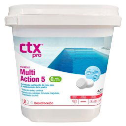 Cloro multiacción en tabletas 250g CTX-393 - Pack 4 x 5 kg - 0% ácido bórico