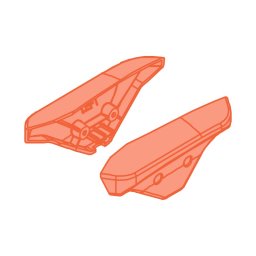 Embellecedores laterales zodiac vortrax (pack 2 uds.) r0963500