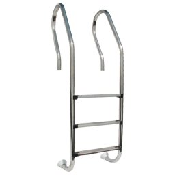 Escalera inox para piscina de madera gre 126674