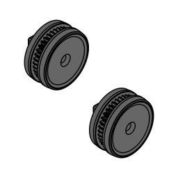 Ruedas delanteras zodiac tornax pixel (pack 2 uds.) r0771800