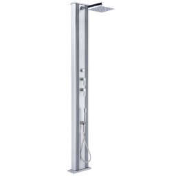 Ducha solar híbrida Dada Straight 40L Formidra - Gris claro