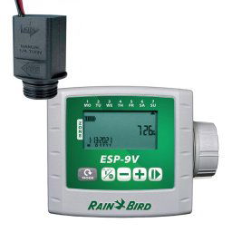 Programador autónomo a pilas Rain Bird ESP-9V 1/2/4/6 estaciones - 1 estación con solenoide 9V