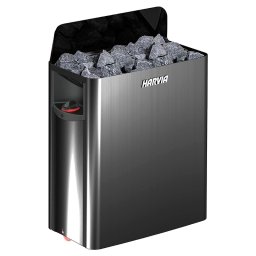 Estufa Harvia The Wall Black Steel para saunas - 8 kW