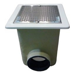 Sumidero norm 330x330 prfv rejilla inox hormigón astralpool - Ø 90