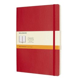 Moleskine Classic Cuaderno Extra Grande 192 Páginas Rayadas Tapa Blanda Rojo
