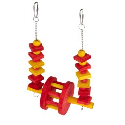 Columpio para pájaros con forma de noria TIAKI - Talla S: 20 x 15 x 6,3cm (L x An x Al)