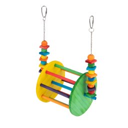 Columpio para pájaros con forma de noria TIAKI - Talla L: 30,5 x 23 x 15cm (L x An x Al)