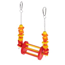 Columpio para pájaros con forma de noria TIAKI - Talla M: 28 x 17,8 x 8,9cm (L x An x Al)